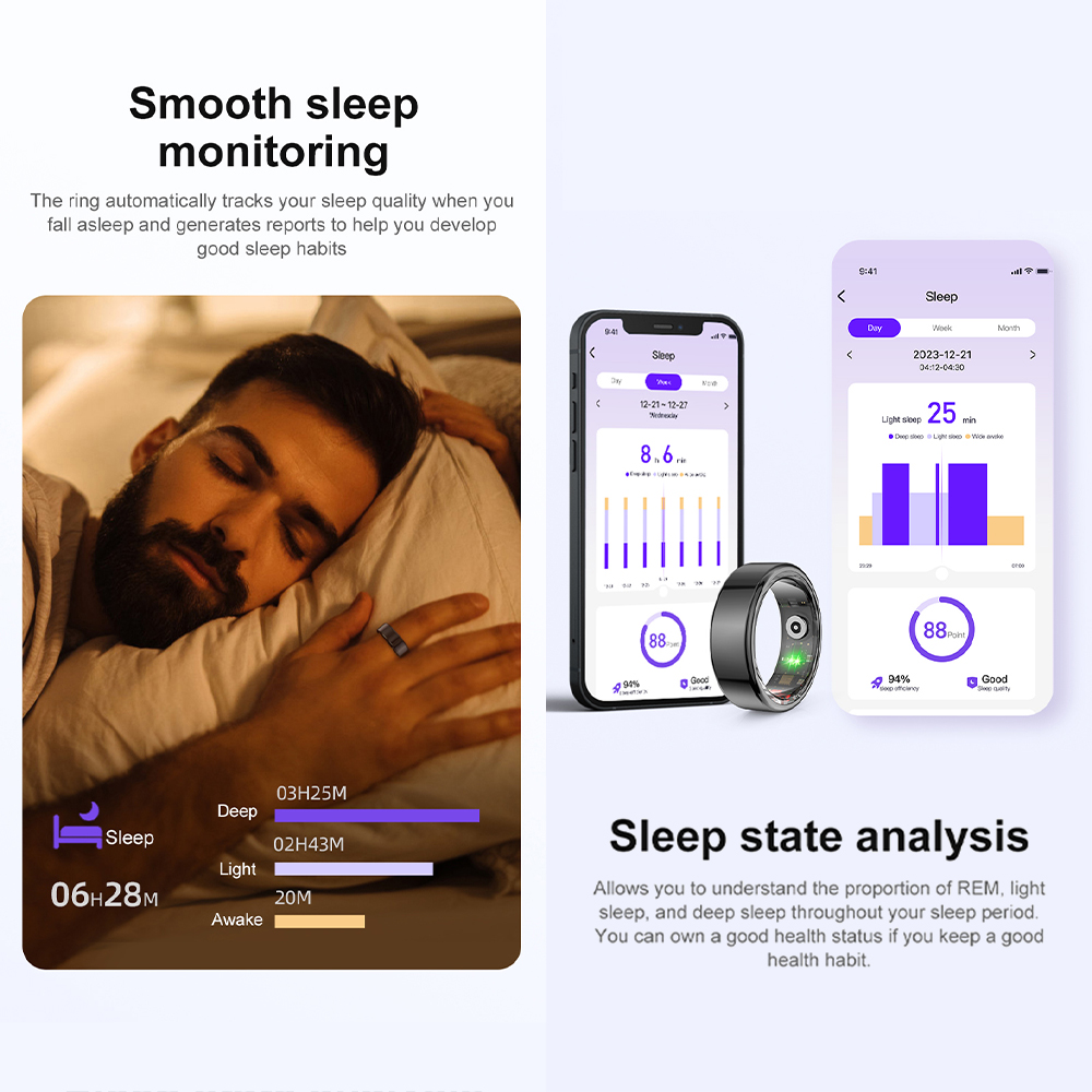 [2024 ] COLMI R02 Smart Ring M - Health Monitors ulasan dan harga