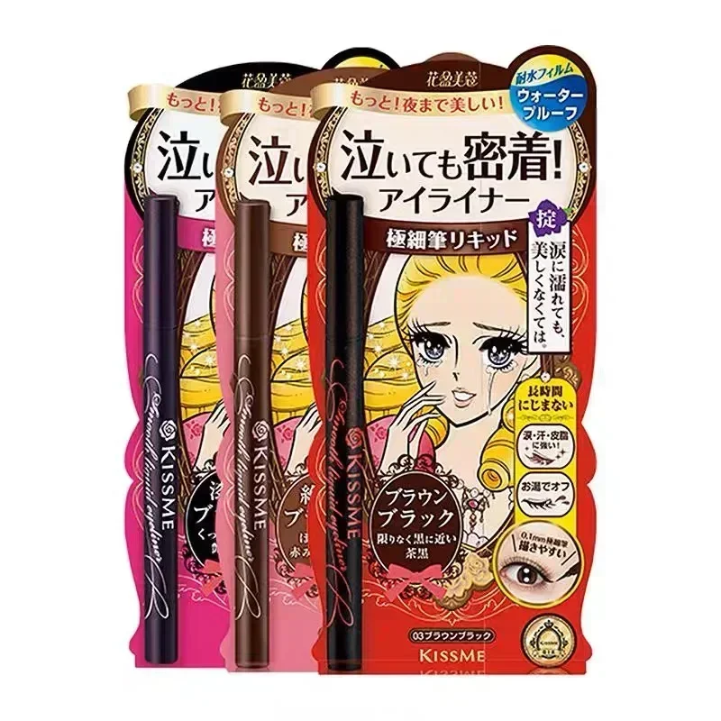 KISS ME make up Quick-drying W - Waterproof Liquid Eyeliner Pen ulasan dan harga