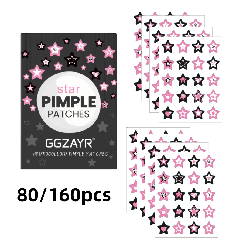 80/160pcs Star Acne Patch Set  - Skincare ulasan dan harga