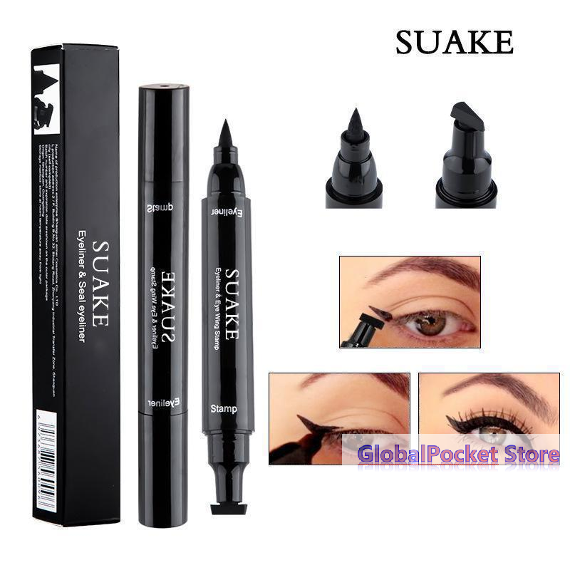 [TG823]2PCS Black Eyeliner Dou - Waterproof Liquid Eyeliner Pen ulasan dan harga