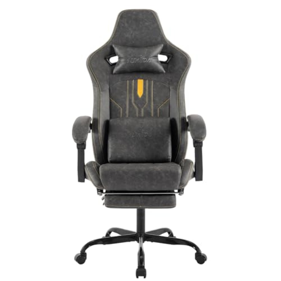 Gaming chair with footrest for - Massage ulasan dan harga
