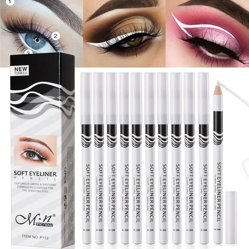 12pcs White Eyeliner Makeup Sm - Waterproof Liquid Eyeliner Pen ulasan dan harga