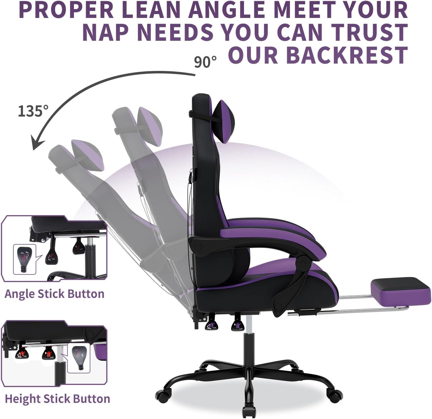 Gaming Chair with Massage,Ergo - Massage ulasan dan harga