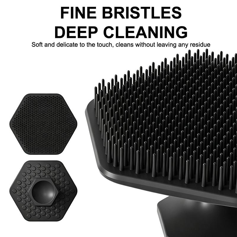 【WA】Facial Cleaning Brush Scru - Silicone Face Scrubber Electric ulasan dan harga