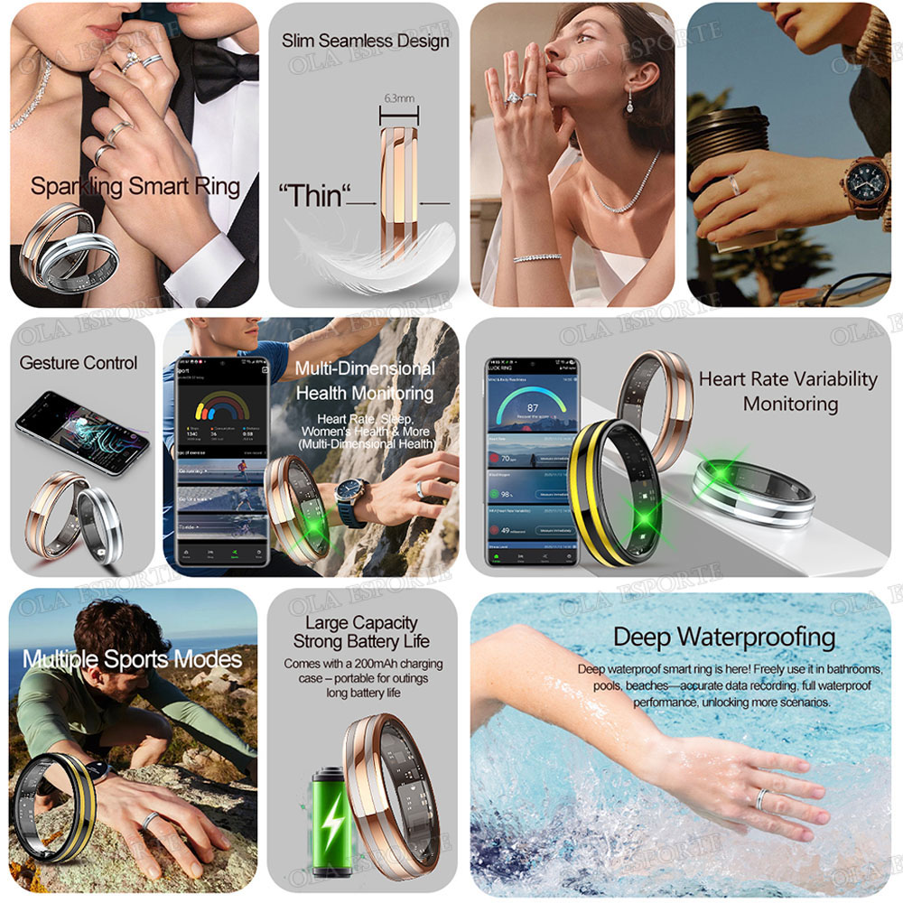 Gesture Sensing Smart Ring Hea - Health Monitors ulasan dan harga
